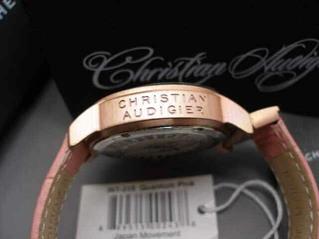 Nuevo reloj Christian Audigier Intensidad Ion Rosa Esfera Swarovski 100 metros para dama Foto 3 de 4