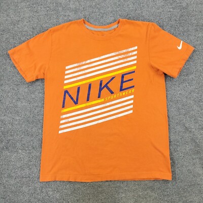 yellow and orange nike shirt