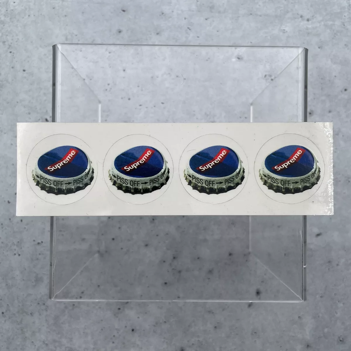 Supreme bottle cap sticker sales
