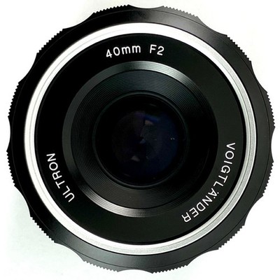Voigtlander Ultron 40mm F2 SL II S Aspherical Nikon F Black Rim