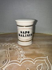 Antique Style Small Ceramic Apothecary Jar- Sapo Kalinus