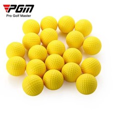 10Pcs Yellow PU Foam Golf Balls Sponge Elastic Indoor Outdoor Practice Training