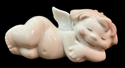 Schöne Nao von Lladro Cheeky Cherubs Forty Winks Porzellan Figur ohne Verpackung SU722
