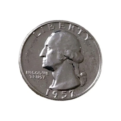 1957 Washington Quarter 90% Silver 25C proof US Coin KM#164