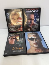 Brian Bosworth 4 dvd Lot , one mans justice Virus,  Very good