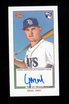 2024 Topps 206 Curtis Mead Autograph Tampa Bay Rays (CMA1)