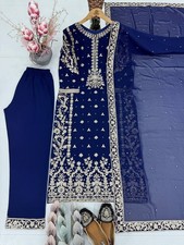Designer 3 Pis Heavy Faux Georgette Salwar Kameez With Dupatta For Women