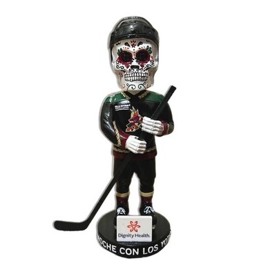 Arizona Coyotes Los Yotes Sugar Skull NHL Bobblehead With Box