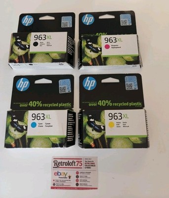 Original HP 963XL Tintenpatronen 4er Set Schwarz Cyan Magenta Gelb. Versiegelt