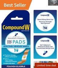 Effective Waterproof Wart Treatment Pads - 14 Medicated Salicylic Acid Pads