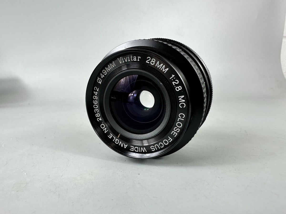 Vivitar 28mm Minolta MD Mount Wide Angle Lens