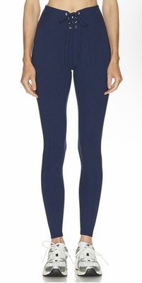 YEAR OF OURS Women s Navy Blue Ribbed Football Legging Size Large