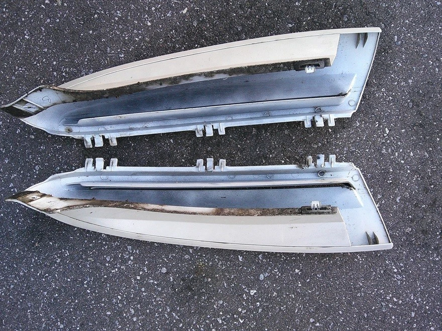 Juego de molduras de pilar blanco Cadillac Escalade D 2002 2003 2004 2005 2006 Foto 2 de 2