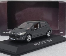 Peugeot 308 (T7) Féline 5-Door 2007 Shark Grey 1:43 Norev 473800 Diecast Model
