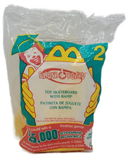 McDonald's Happy Meal Toy 2000 Finger Board 2 Toy Skateboard With Ramp