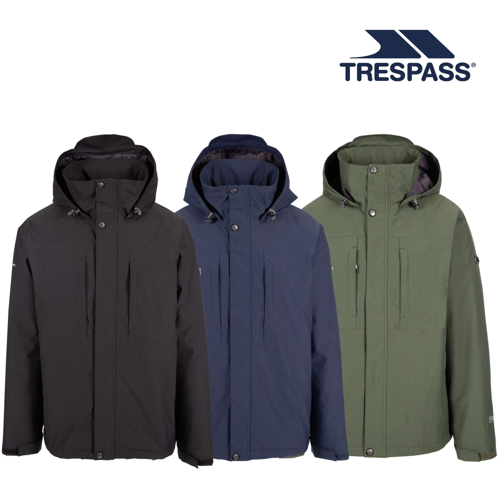 Trespass Mens Waterproof Jacket Padded 4 Pockets Discott
Opens in a new window or tab
