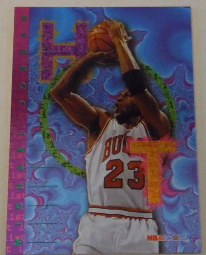 Michael Jordan 1996 NBA Hoops Hot LIST  Insert - Card #1 - NICE CARD MJ HOT