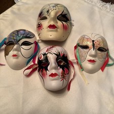 Set Of 4 Mardi Gras Mask