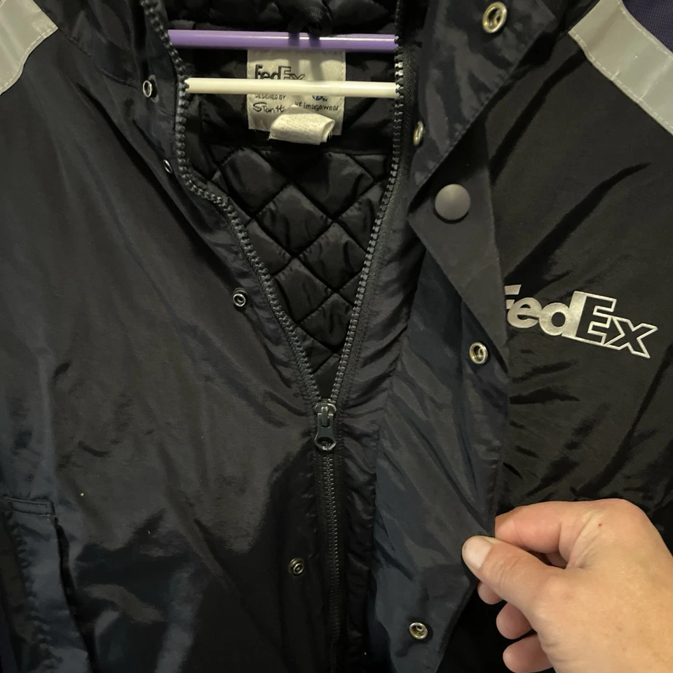 FedEx Men’s Parka Jacket Coat Size XXL  - Image 3 of 4