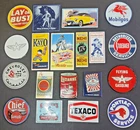 🌟Vintage Mini Porcelain Enamel Advertising Sign 17 pc Lot - Gas Oil Auto Food