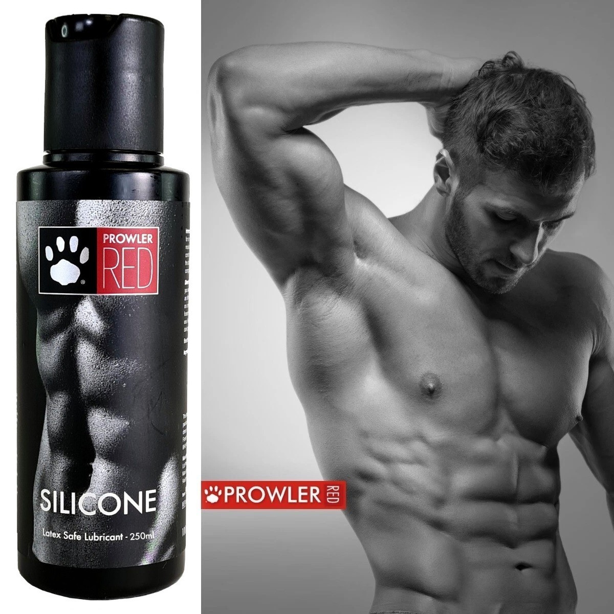 Prowler RED Silicone Based Lube 250ml Condom Safe Anal Sex Lubricant