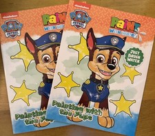 Paw Patrol Paint With Water Lot of 2 NEW coloring Painting Books Girls Boys