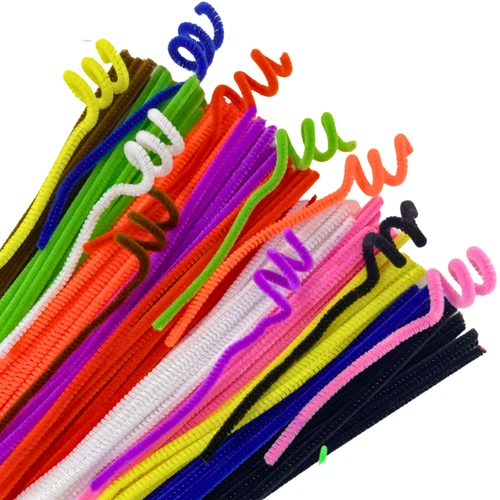Pipe Cleaners Craft Stems – 6mm 30cm Chenille – 10 Mixed Colours – Pack of 120