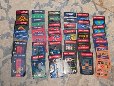 Lot of 36 Vintage Intellivision Overlays