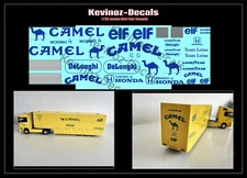 1/43 scale Decals for Lotus Camel Transporter