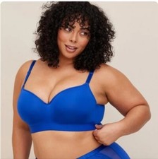 Torrid Curve 360 Back Smoothing Full Coverage Balconette Bra Royal Blue 42DDD