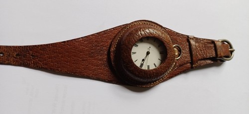 WW1 military RAF, RFC, centre seconds watch and leather strap, circa 1917