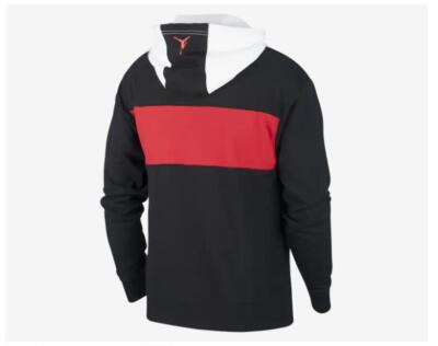 Nike Jordan Retro 11 Bred Pullover Men's Hoodie Black/White/Gym Red BNWT | eBay