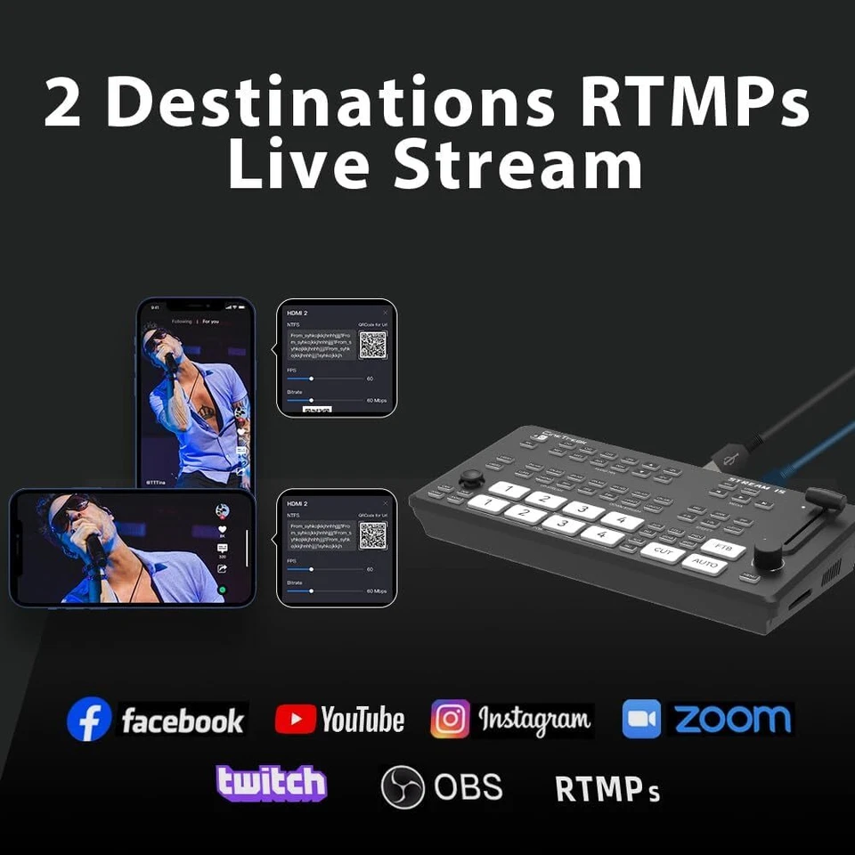 Cinetreak Stream 1 Professional Multi Video Switcher Live Streaming PTZ Control - Image 3 of 4