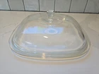 VTG Pyrex P-12-C Clear Borosilicate Glass  Replacement Lid For Corning Ware Dish