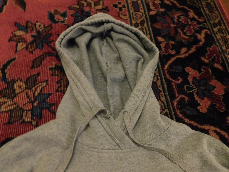 HOLLISTER Gris Bordado Flores Rosa Azul Usado en Excelente Condición Vestido Sudadera con Capucha Talla XS Foto 2 de 4