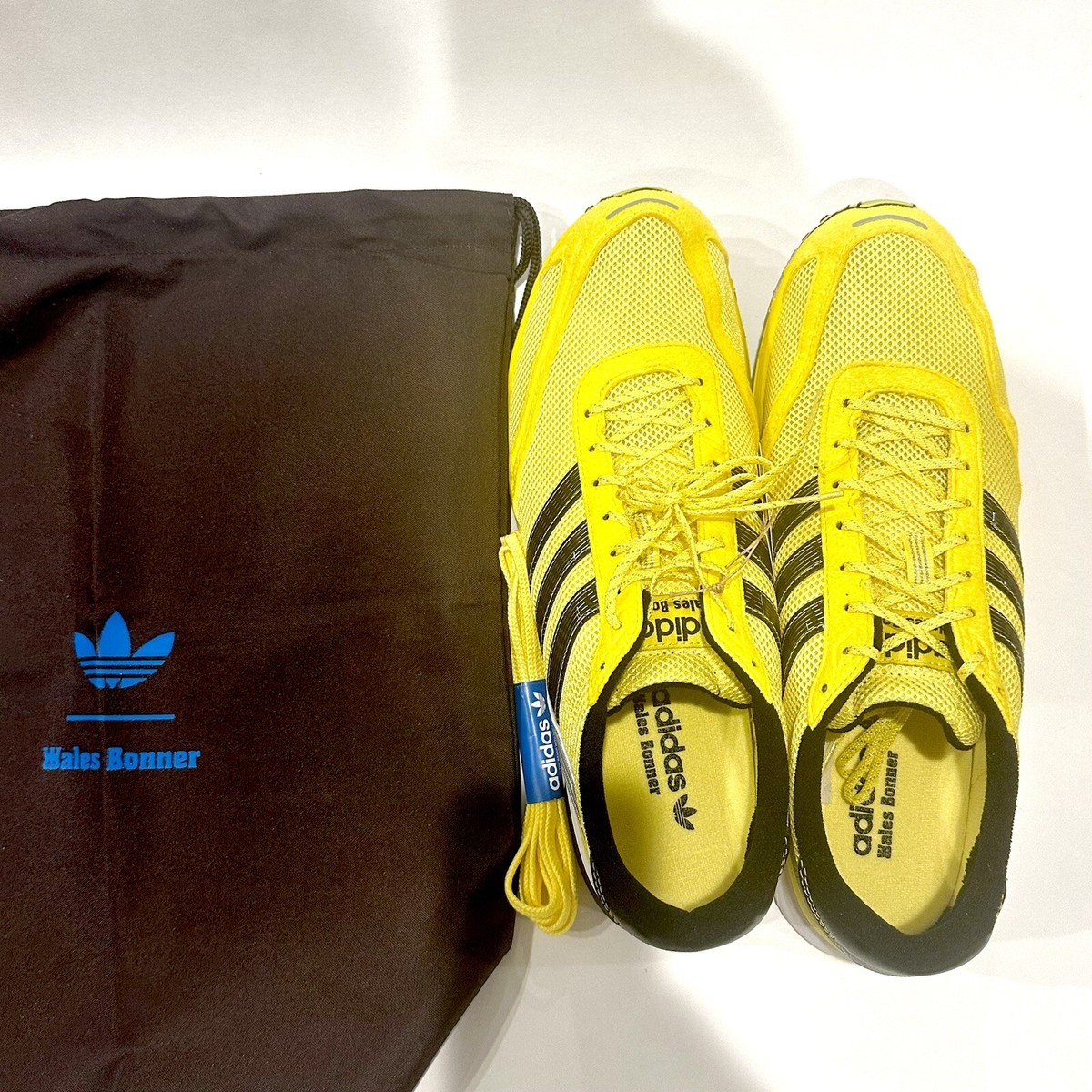 Wales Bonner × Adidas Adizero Adios Neftenga Light Yellow Wales Bonner × Adidas Adizero Adios Neftenga Light Yellow