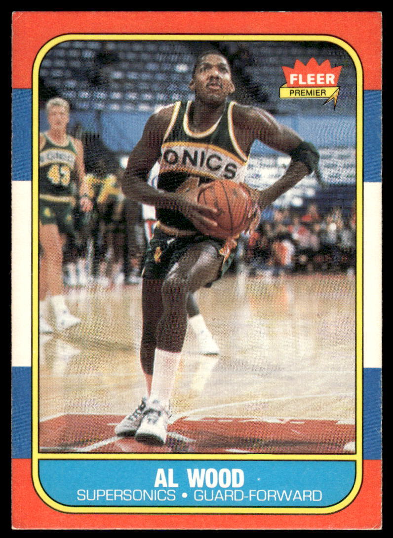 1986-87 Fleer #128 Al Wood BASKETBALL Seattle SuperSonics