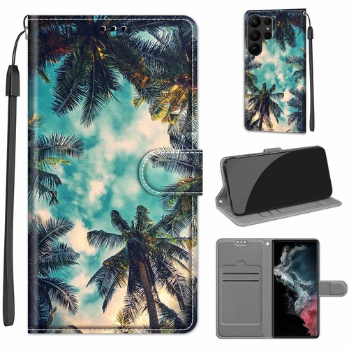 For Samsung S23 Ultra S22 S21 S20 FE S10 Magnetic Leather Pattern Wallet Case - Picture 32 of 32