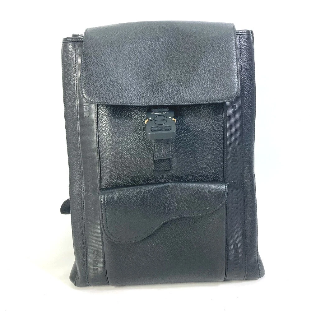 Sac à dos selle Dior 1ADBA143SSE sac à dos cuir noir