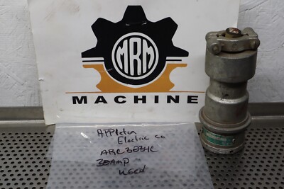 Appleton Electric POWERTITE ARC3034C 250VDC 600VAC 3W 4P Connector Used