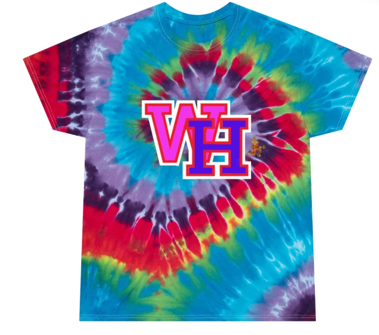 Wild Hare Tie-Dye Tee, Spiral WH Logo