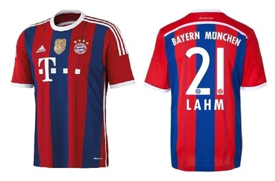 Trikot Adidas FC Bayern 2014-2015 Home WC - Lahm I Heim Badge FCB