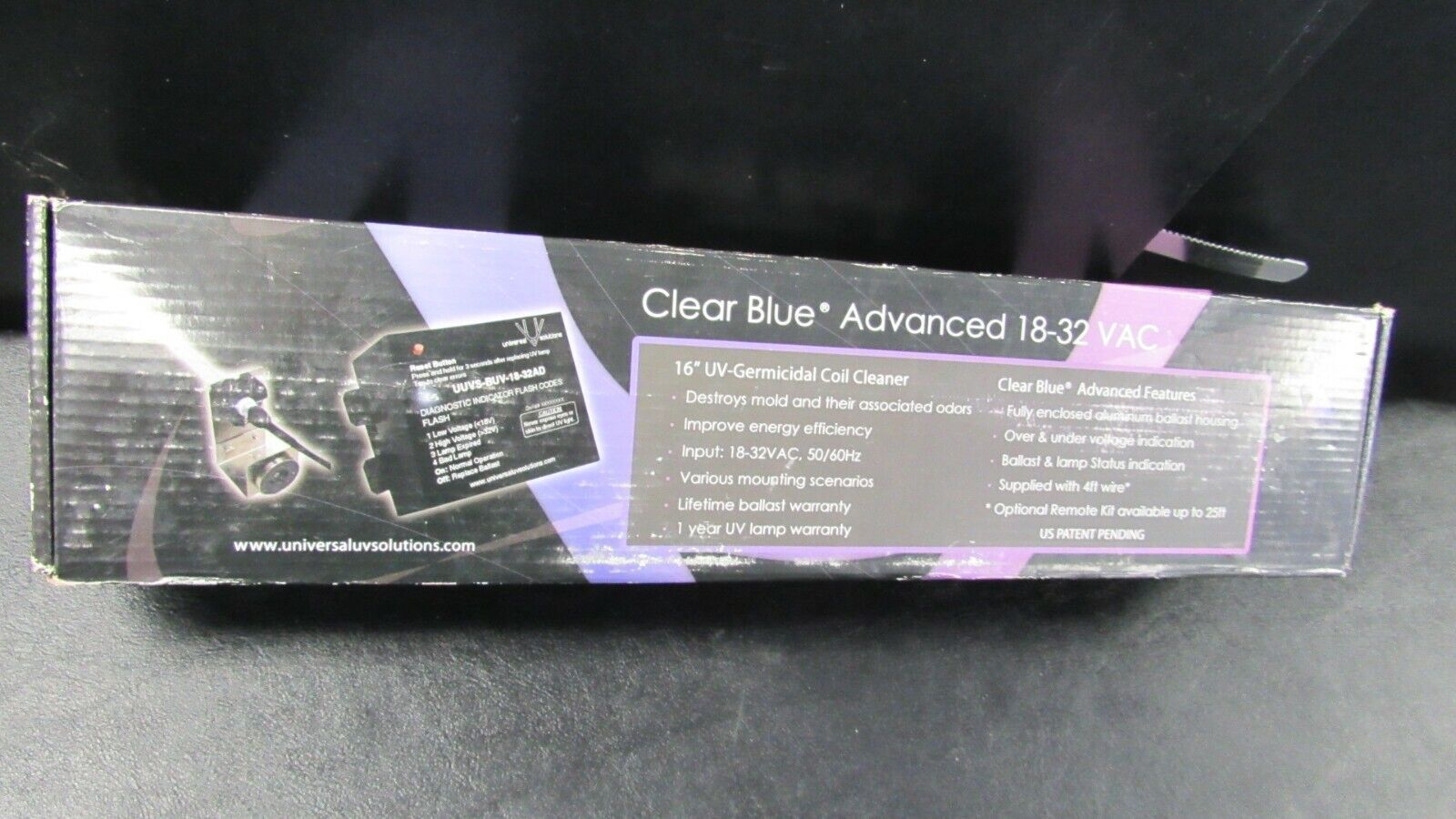 NEW SUPCO CLEAR BLUE ADVANCED UUV-CBA   18-32 16