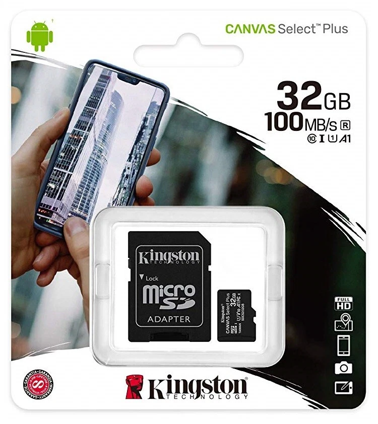 Kingston Micro SD карта 32GB 64GB 128GB 256GB 512GB класса 10 для смартфонов лот - Изображение 3 из 4