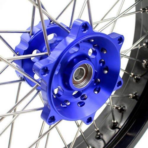 KKE 17" Wheels Tires Set For Suzuki DR650SE 1996-2024 Supermoto Motard Rims Blue - Picture 11 of 15