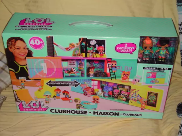 LOL Surprise Clubhouse Maison Play set Fold Up House 2 Exclusive Tots Doll