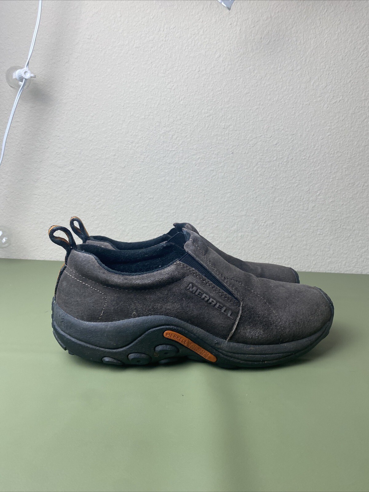 Mocassino Merrell Jungle Moc Gun smokeShoes donna 10 scamosciato slip on comfort tortora