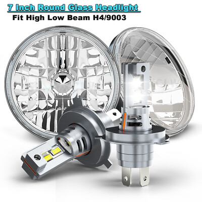 For Ford Falcon Sedan Delivery 1961-1962 1963 1964 1965 7'' Round Led Headlight