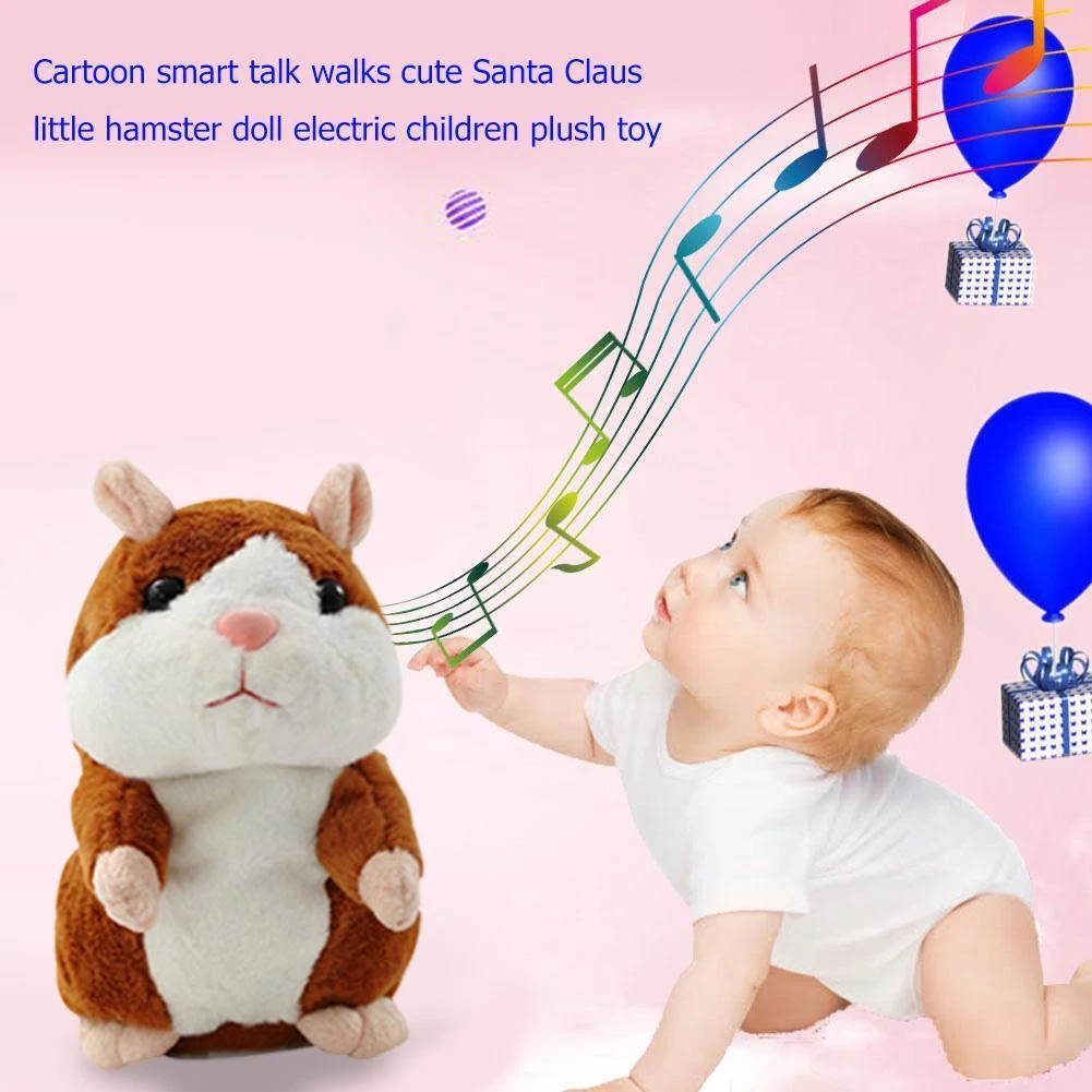 Electric hamster doll top talking plush toy