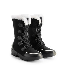 Women Faux Fur Lined Warm Snow Boots Mid-Calf Boots Winter Snow Ski Boots